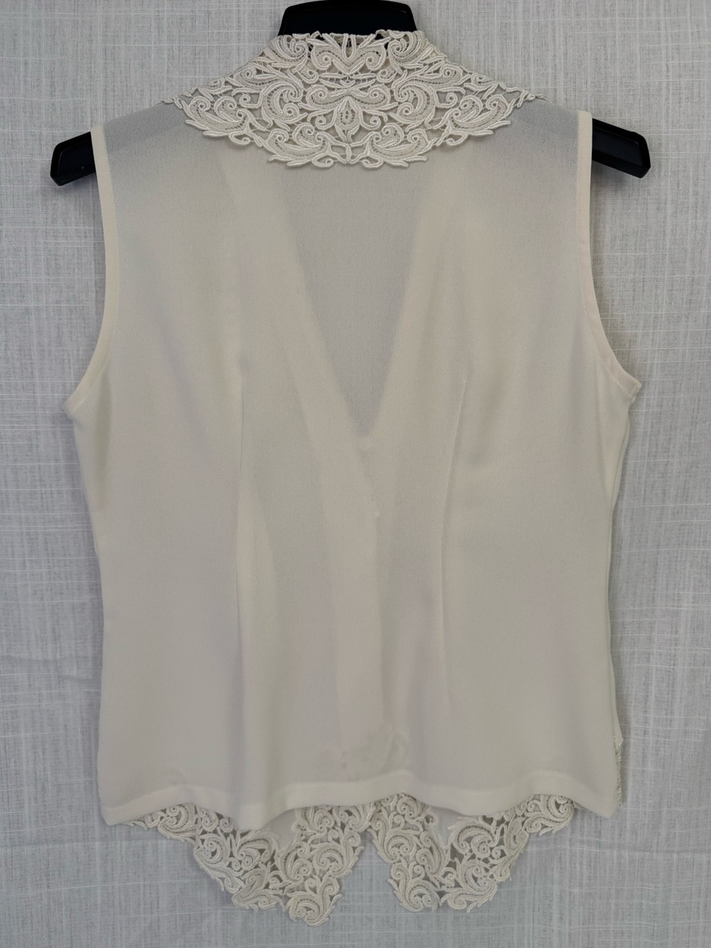 Vintage Next Ladieswear Cream Lace Vest Top Small S - Picture 2 of 10